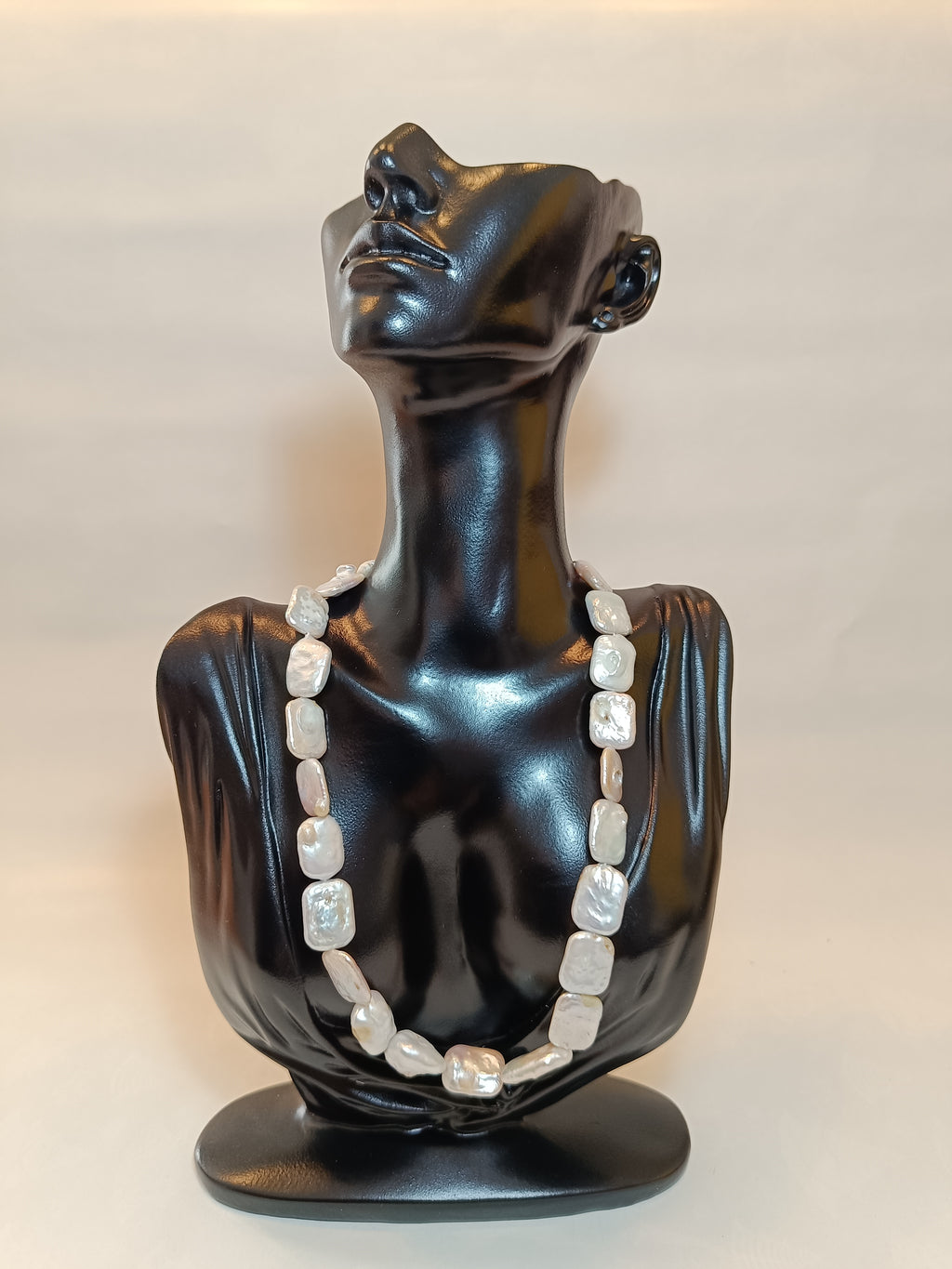 Zuchtperlen Halskette (eckig)