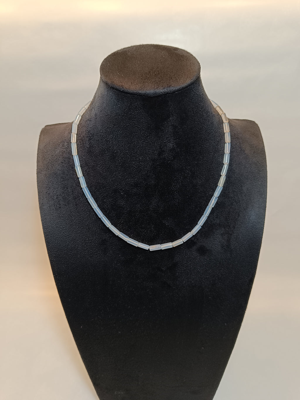 Silberchalzedon Halskette