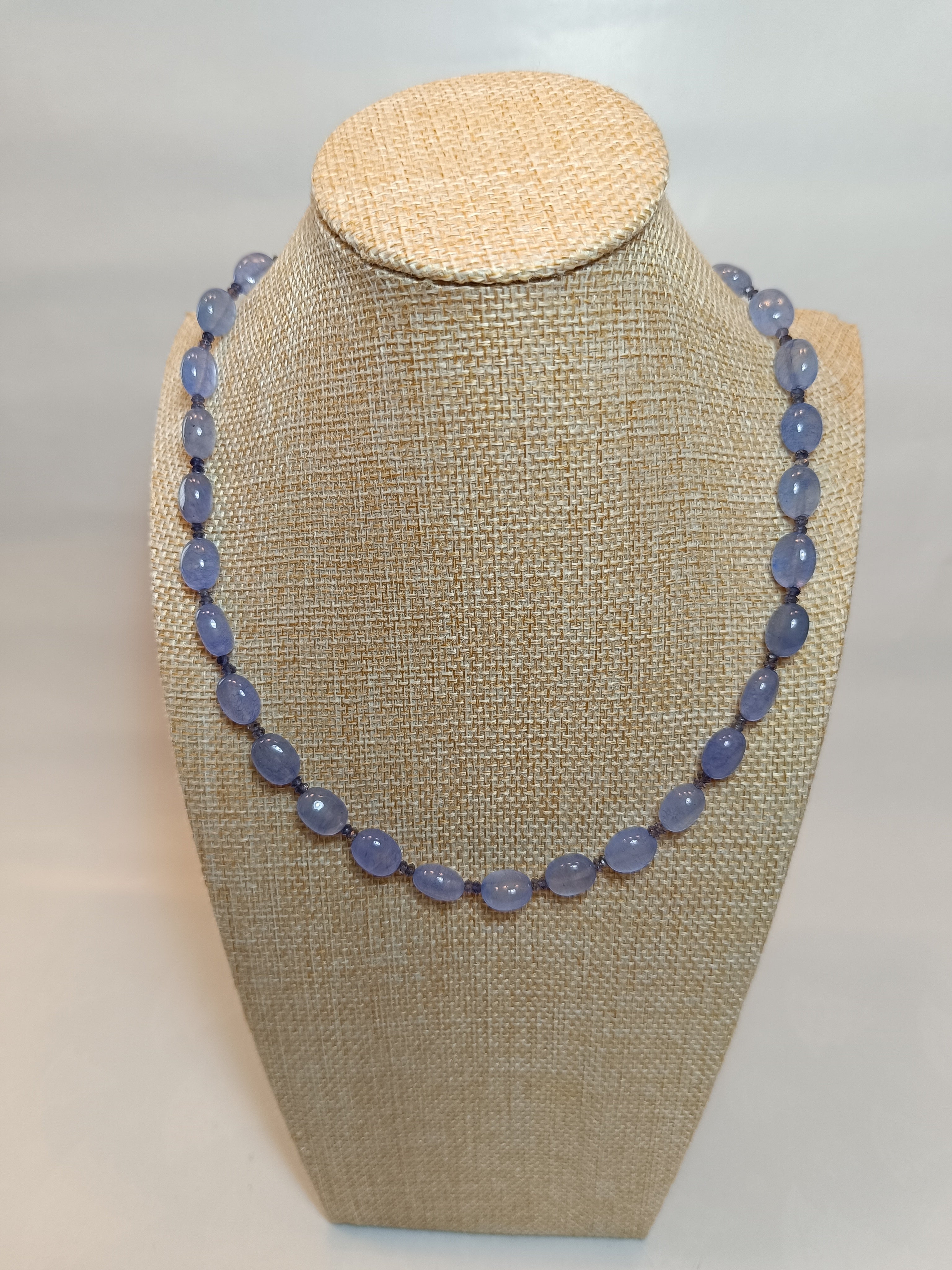 Blaue Aventurin/Iolith Halskette