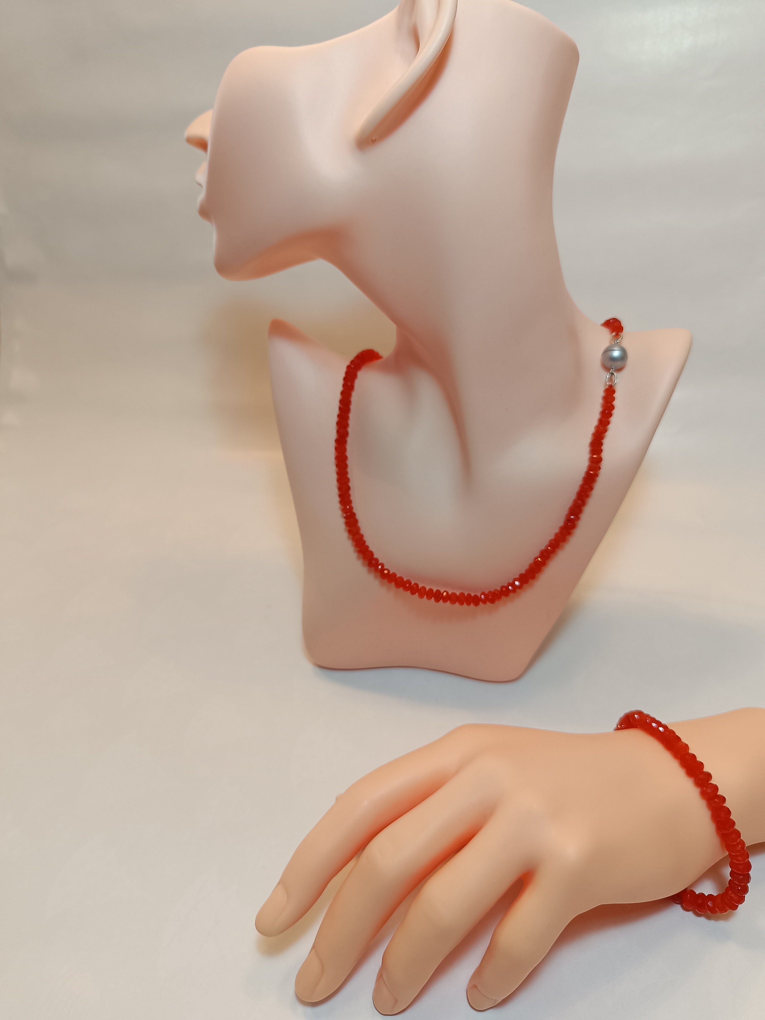 Orangenkarneol Armkette