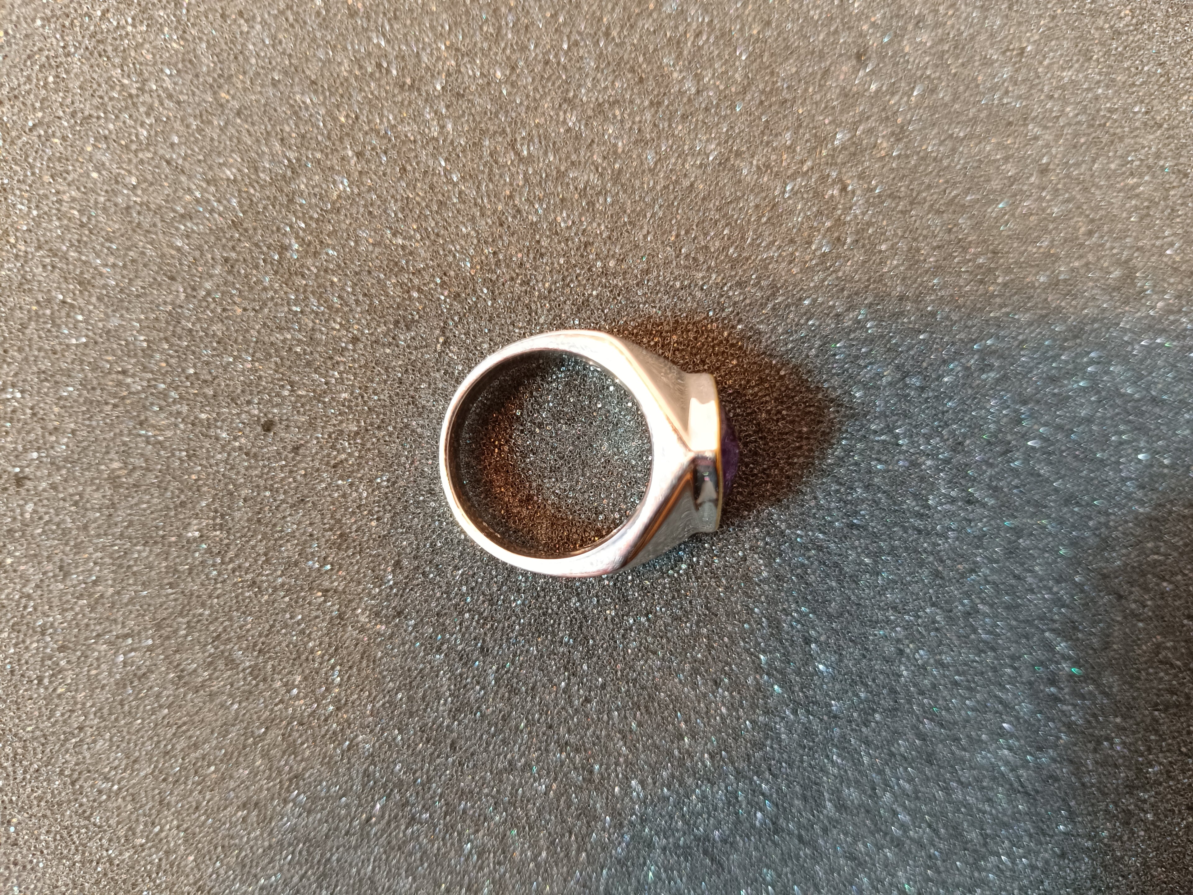 Facettierter Amethyst Ring