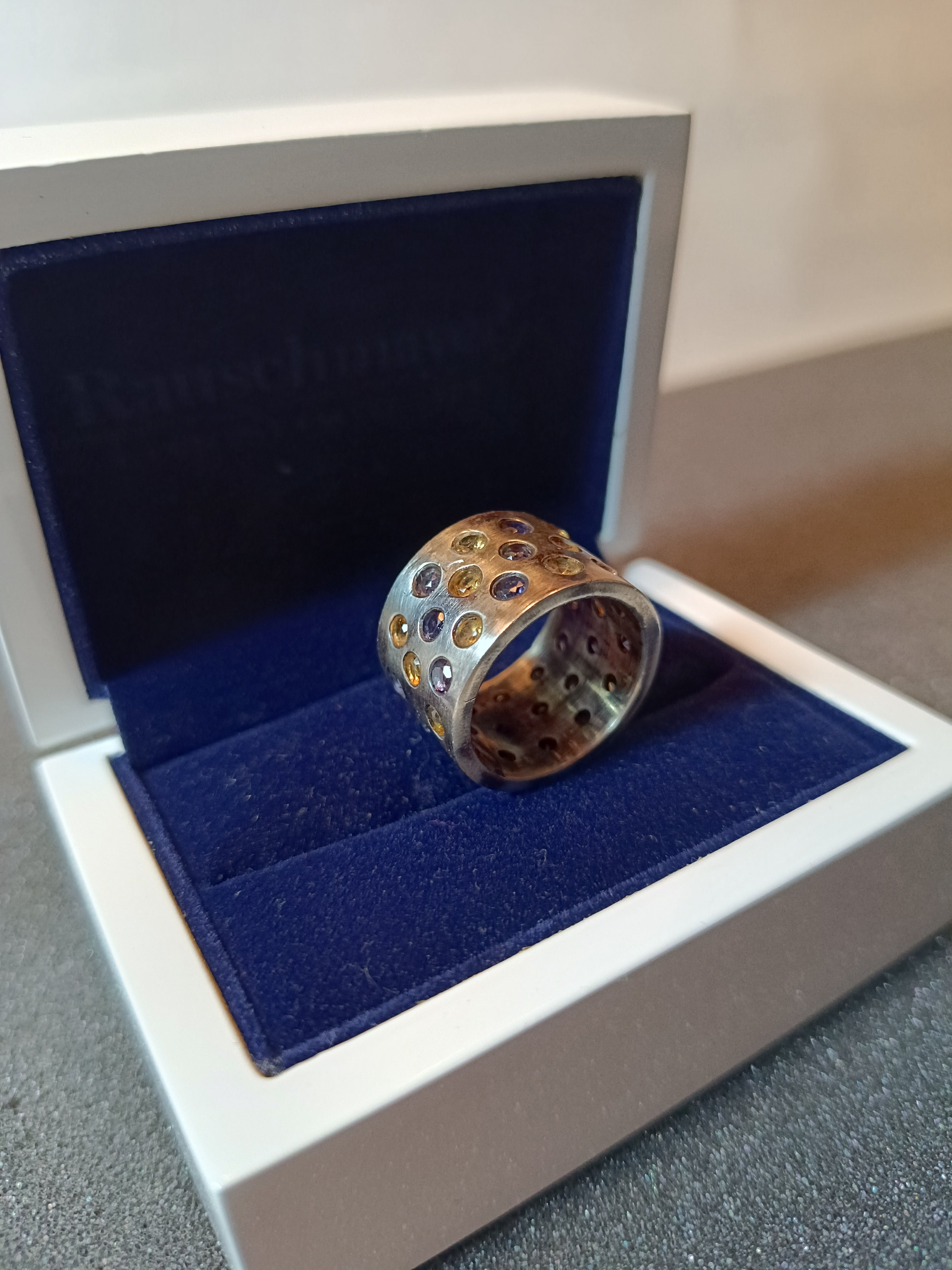 Citrin-Amethyst Bandring