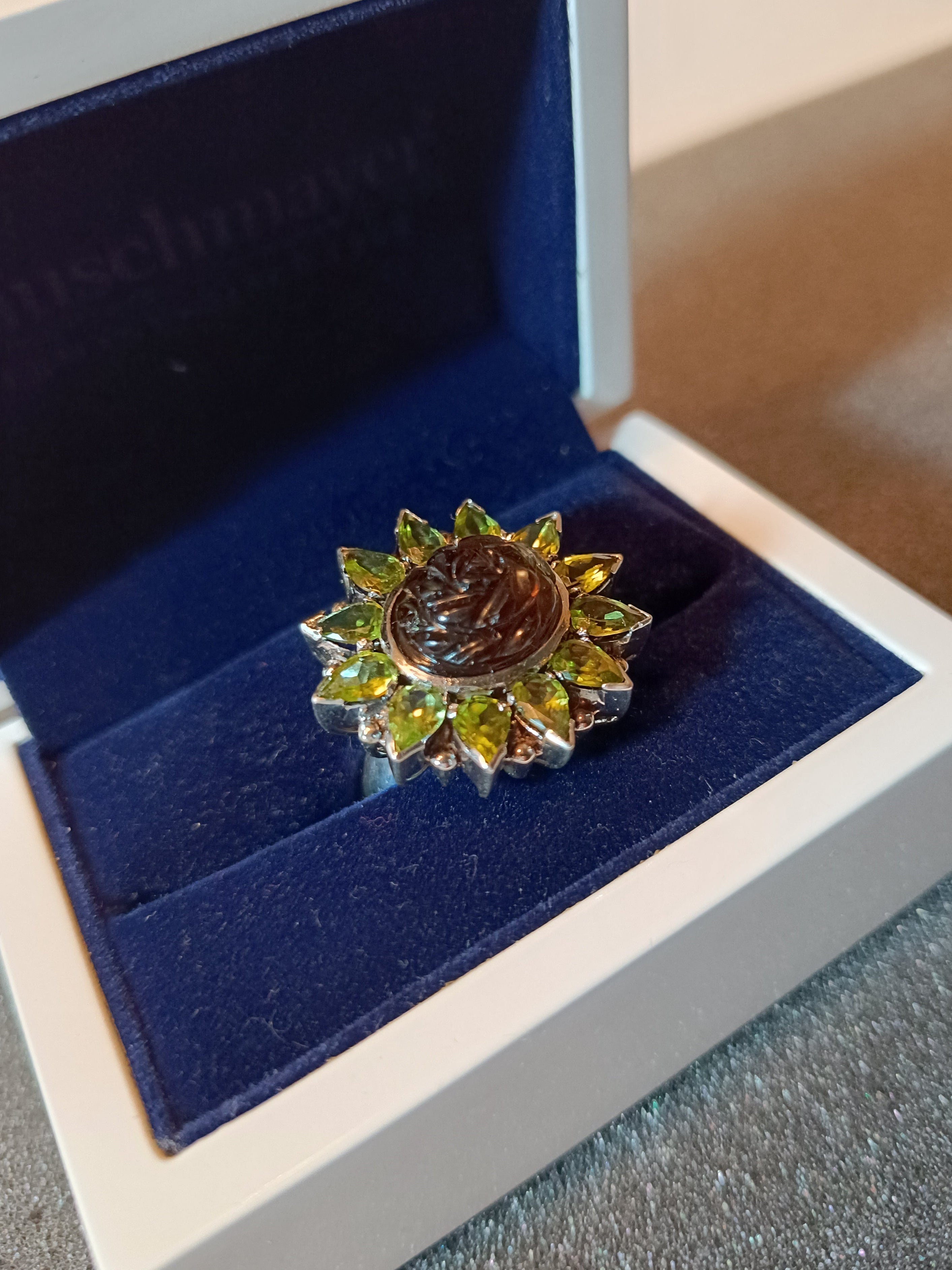 Amethyst-Peridot Ring