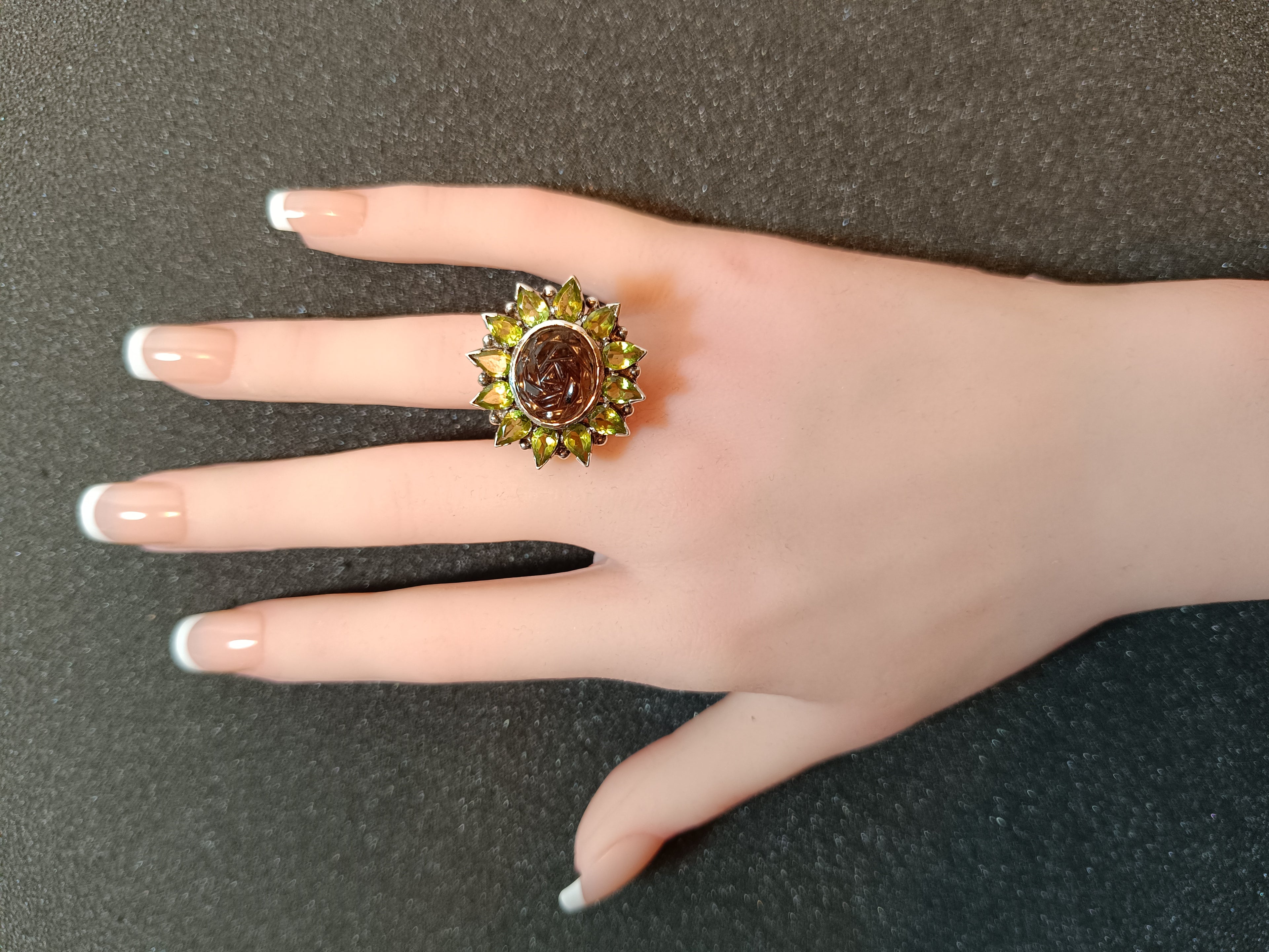 Amethyst-Peridot Ring