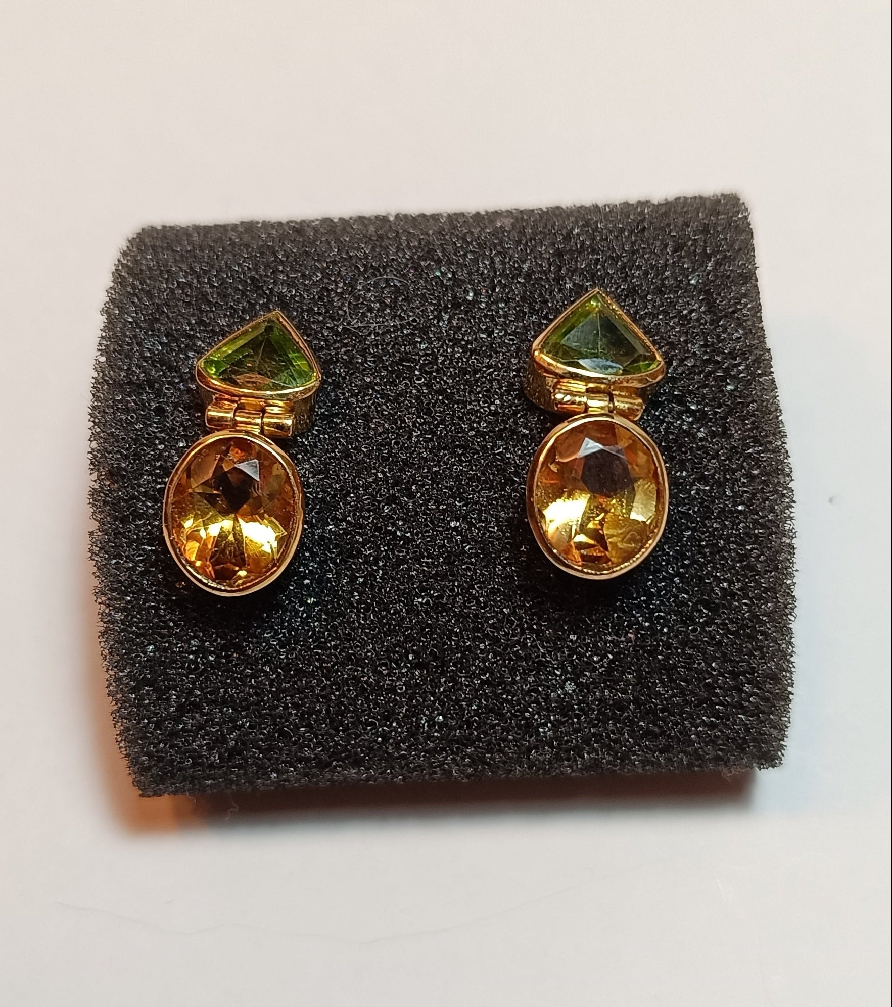 Citrin-Peridot Ohrstecker