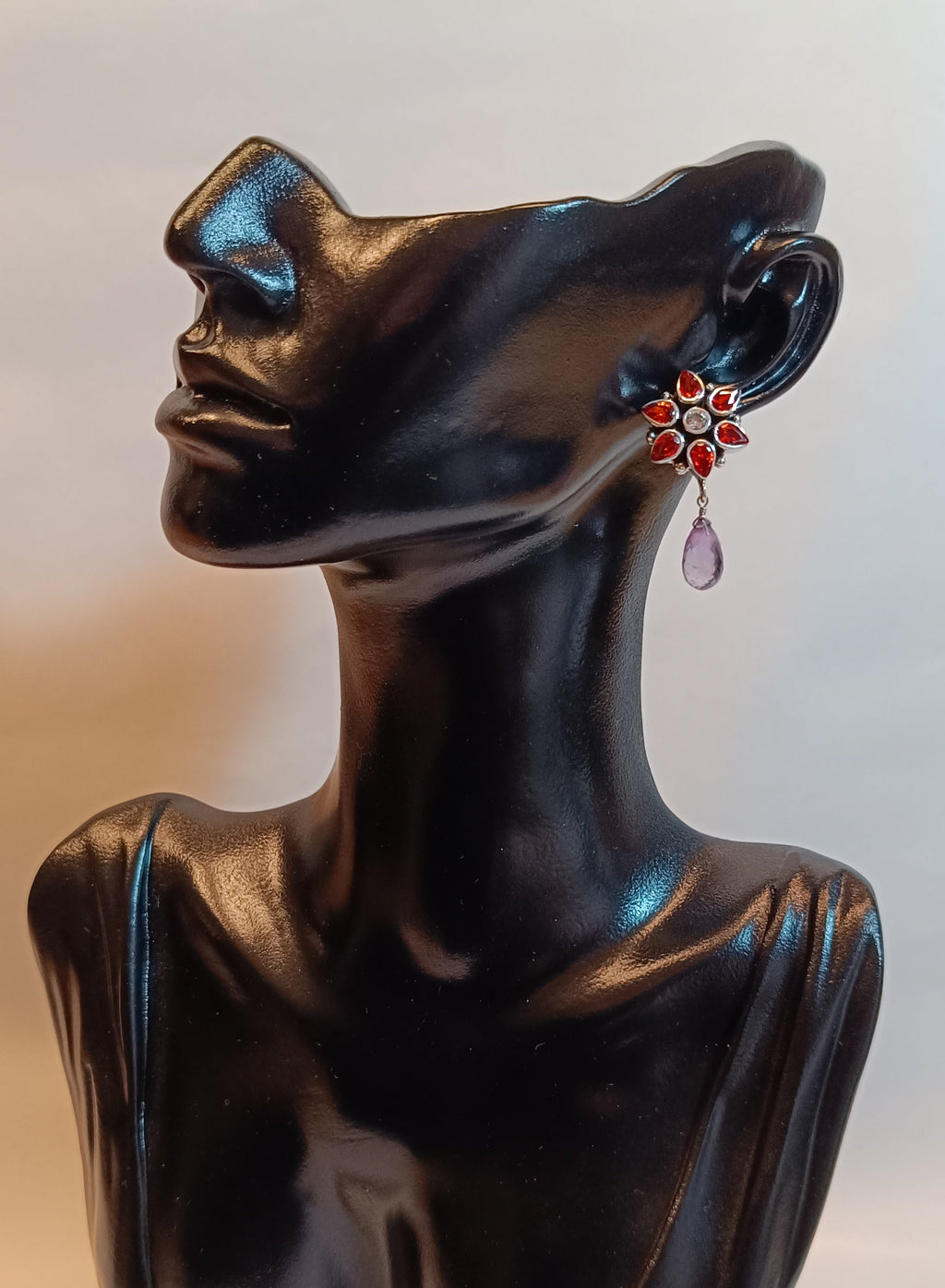 Amethyst-Zirkonia Ohrringe