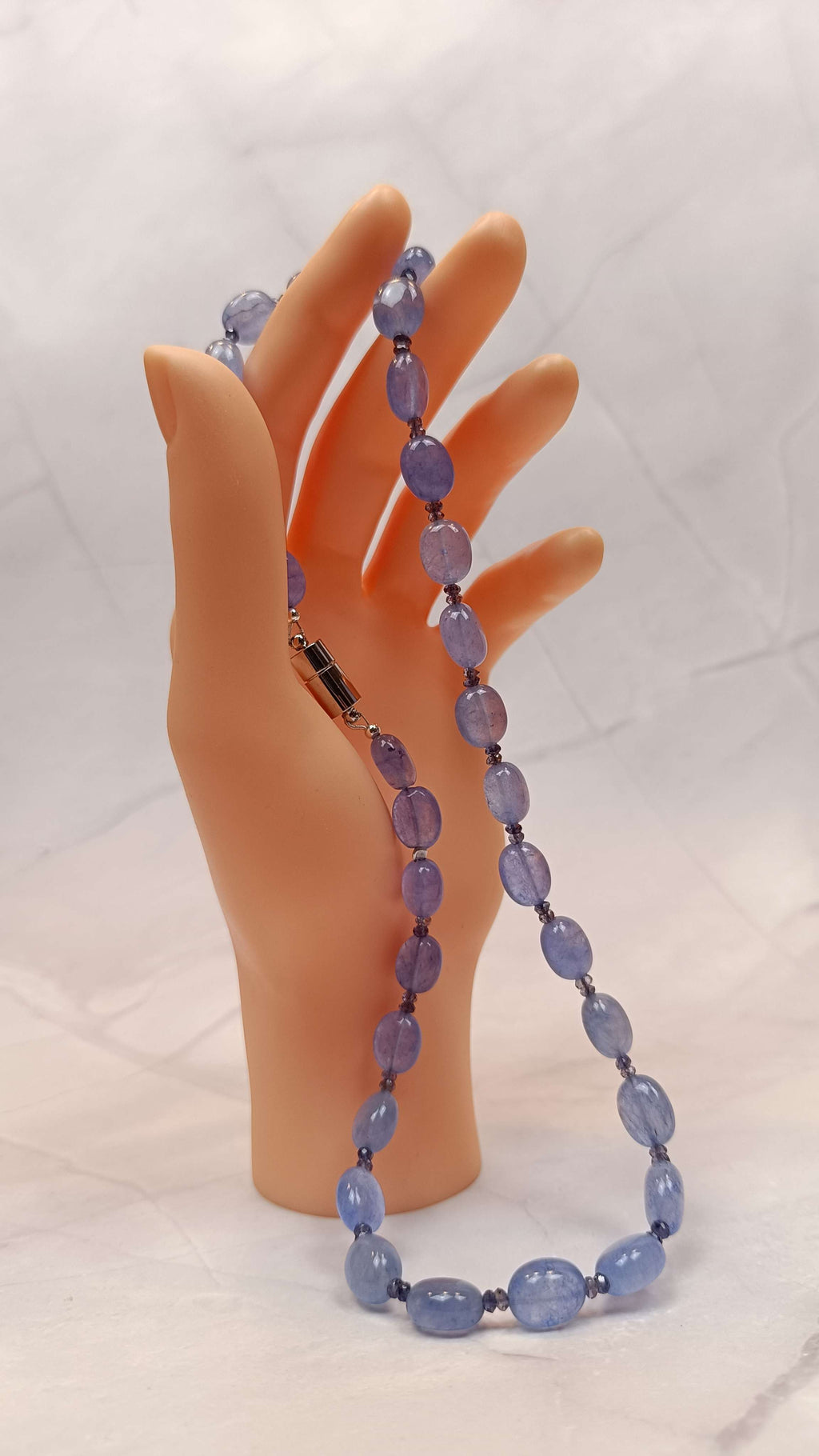 Blaue Aventurin/Iolith Halskette