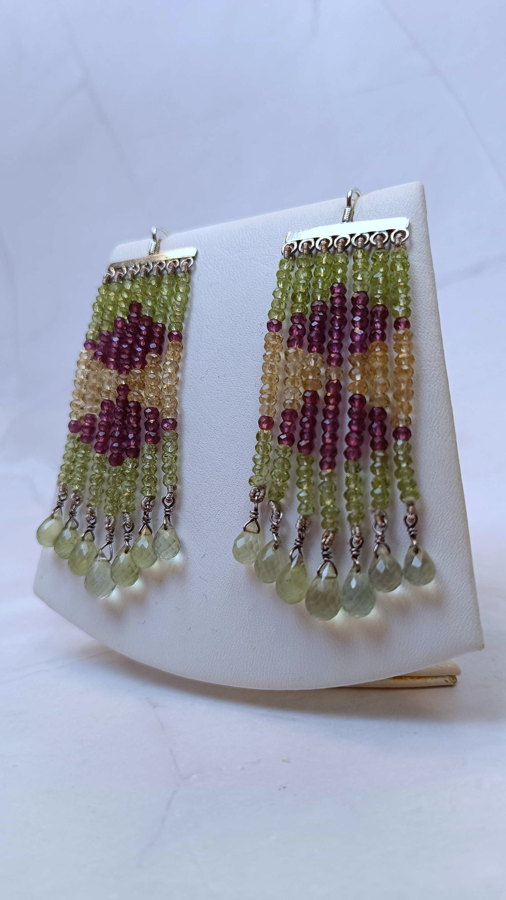 Peridot-Citrin-Amethyst Ohrringe