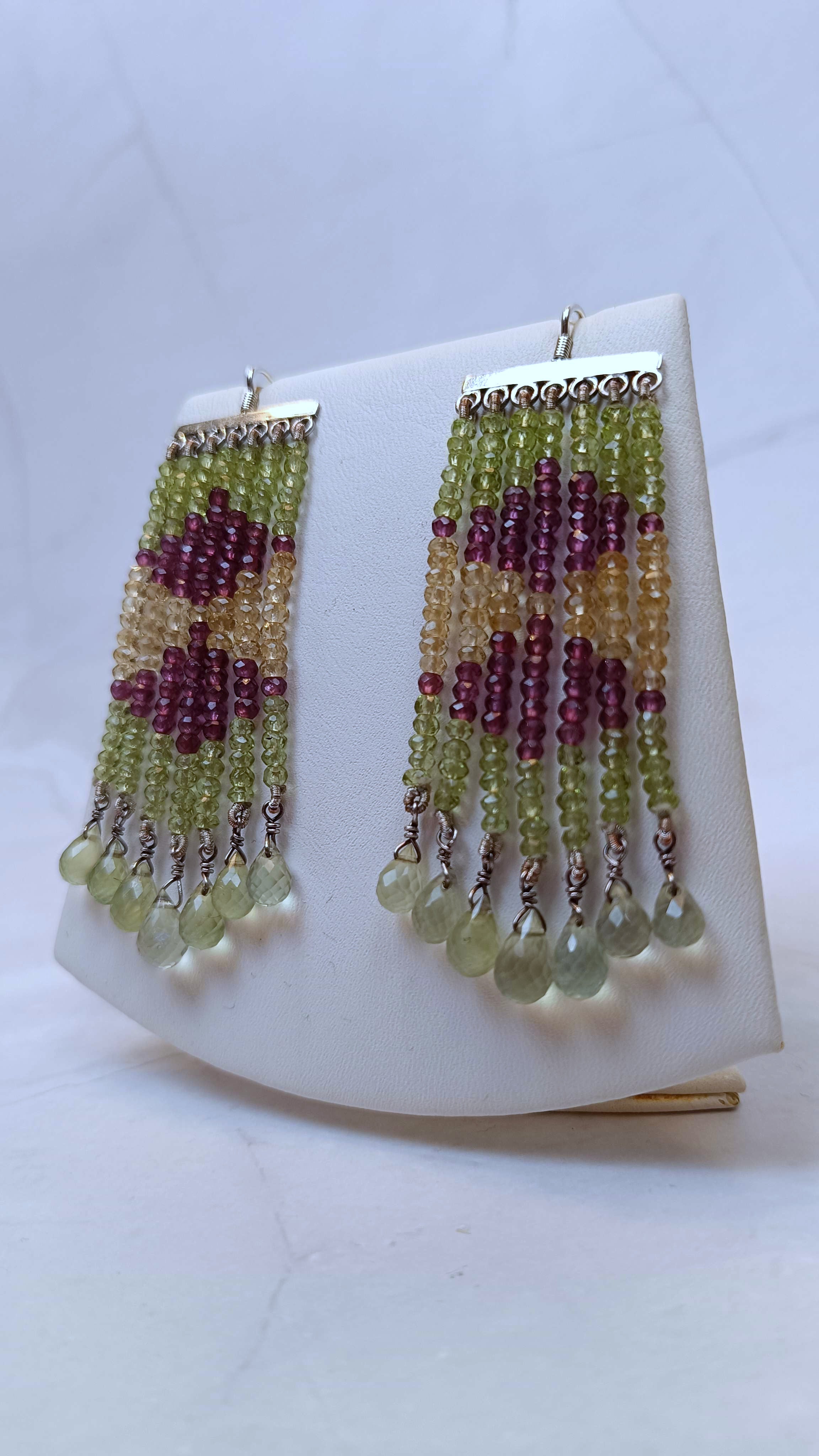 Peridot-Citrin-Amethyst Ohrringe