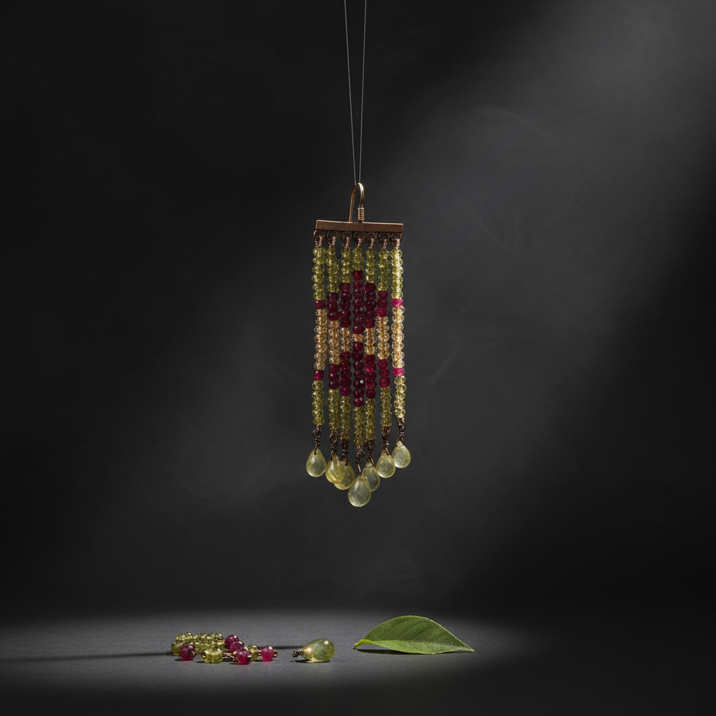 Peridot-Citrin-Amethyst Ohrringe